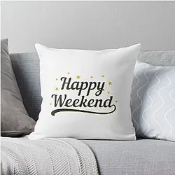The Weeknd Pillows - Happy Weekend Throw Pillow RB3006