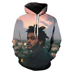 Rapper The Weeknd 3D Print Fashion Hoodie