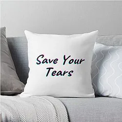 The Weeknd Pillows - Save Your Tears Throw Pillow RB3006