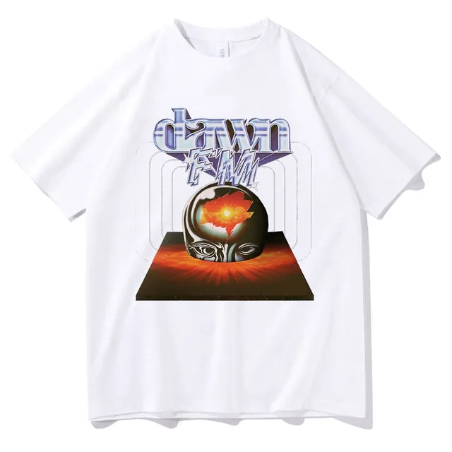 Singer The Weeknd Dawn Fm Graphic Print T-Shirts | The Weeknd