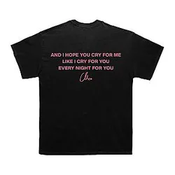 Cry For Me Lyrics DTNK1910 The Weeknd T-Shirts