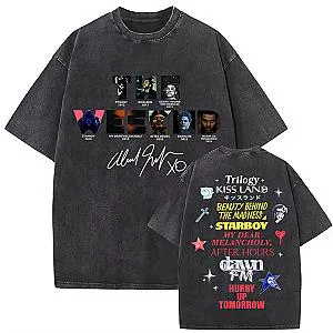 Starboy Vintage Graphic DTNK2910 Washed The Weeknd T-Shirts