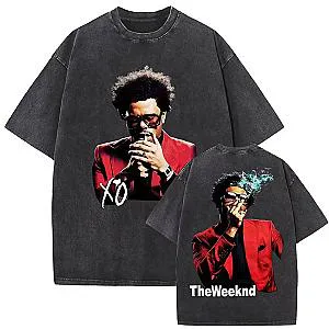XO Crewneck R&B Music DTNK2910 Washed The Weeknd T-Shirts