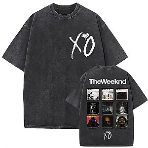 Dark Aesthetic Urban DTNK2910 Washed  The Weeknd T-Shirts