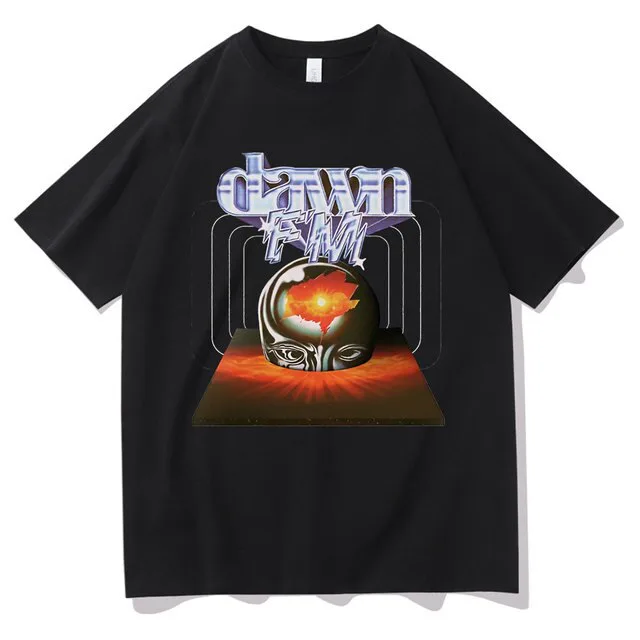 Singer The Weeknd Dawn Fm Graphic Print T-Shirts | The Weeknd