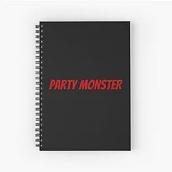 The Weekend Notebooks - PartyMonster - red Spiral Notebook