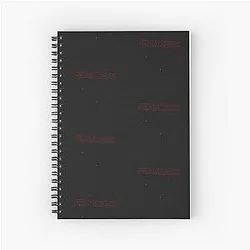 The Weekend Notebooks - Fearless Liquid Glitch Text Spiral Notebook