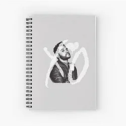 The Weekend Notebooks - RNB rap Hip Hop Star Mash up Spiral Notebook