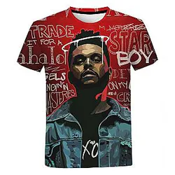 The Weeknd T-shirt - 3D Fashion Casual Short Sleeve T-shirt