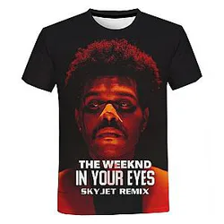 The Weeknd T-shirt - 3D Printed Fashion Casual Short Sleeve T-shirt
