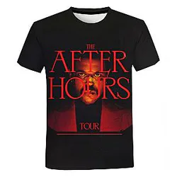 The Weeknd T-shirt - 3D Print Unisex Fashion Casual Short Sleeve T-shirt