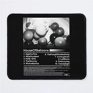 The Weeknd Mouse Pads - Ultimate Song List Tribute Mouse Pad