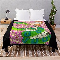 Funny Man Nigel Thornberry The Wild Thornberrys 90s Eddy Rocko's Modern Life Throw Blanket