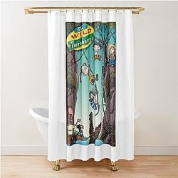 The Wild Thornberrys Trippy Forest Cartoon with Interesting Journey of the characters on a funny shower curtain