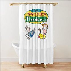 The Wild Thornberrys cartoon with interesting journey of the characters in Tripy Forest Shower Curtain