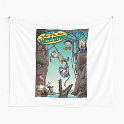 The Wild Thornberrys Trippy Forest cartoon with interesting journey of the characters funny Tapestry