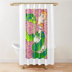 Nigel Thornberry The Wild Thornberrys 90s cartoon with the characters funny shower curtain
