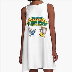 The Wild Thornberrys Cartoon With a Journey Through The Trippy Forest A-Line Dress