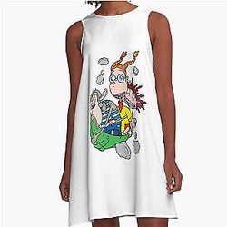 Gift For Men The Wild Thornberrys Smashing Nickelodeon Cartoon With Interesting Journey Of Chara A Line Dress