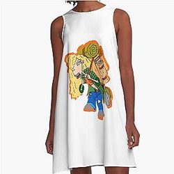 Debbie Thornberry The Wild Thornberrys Family Smashing Cartoon With Interesting Journey Of The Characters Funny A-Line Dress
