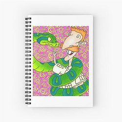 Nigel Thornberry The Wild Thornberrys Neon Pattern 90s Cartoon funny Journey Notebook