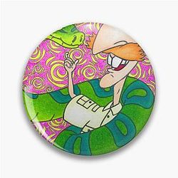 Nigel Thornberry The Wild Thornberrys Neon Pattern 90s cartoon with an interesting journey of the characters funny Pin