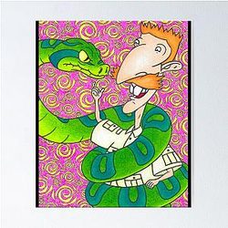 Nigel Thornberry The Wild Thornberrys Nylon 90S Ed Rocko's Modern Life Tee Poster