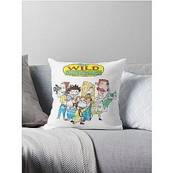 The Wild Thornberrys cartoon with interesting journey of characters Retro Throw Pillow