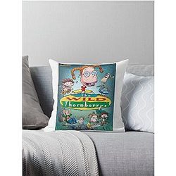 The Wild Thornberrys Long cartoon with interesting journey of the characters funny Throw Pillow