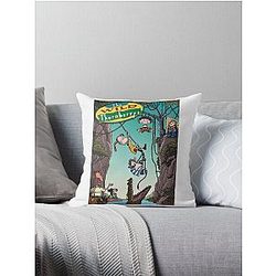 The Wild Thornberry's Trippy Forest cartoon with an interesting journey of the characters funny throw pillow.