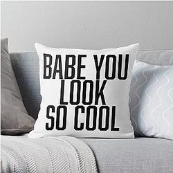 The 1975 Pillows - babe you look so cool - robbers the 1975 Throw Pillow RB2510