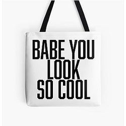 The 1975 Bags - babe you look so cool - robbers the 1975 All Over Print Tote Bag RB2510