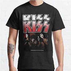 The 1975 T-Shirts - KISS ® | Band image 1975 plus logo | Distressed design Classic T-Shirt RB2510