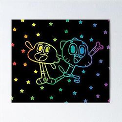 rainbow AMAZING WORLD OF GUMBALL Poster