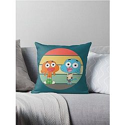 Gumball and Darwin The amazing world of Gumball Throw Pillow