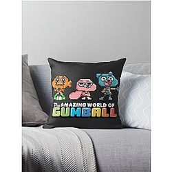 The Amazing World of Gumball 8-Bit RPG Video Game Throw Pillow