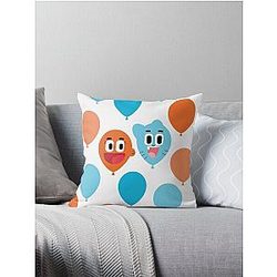 GUMBALL balloons Throw Pillow