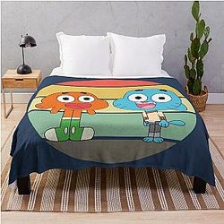 Gumball and Darwin The amazing world of Gumball Throw Blanket
