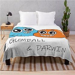 Gumball and Darwin best friends Throw Blanket