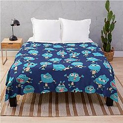 Gumball Pixel Art - Pattern Throw Blanket