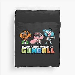 The Amazing World of Gumball 8-Bit RPG Video Game Duvet Cover