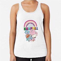 The Amazing World of Gumball logo Racerback Tank Top