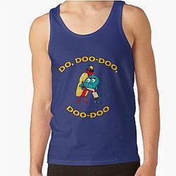 Hot Dog Guy and Gumball Awkwardly Hugging Tank Top