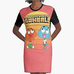The Amazing World of Gumball™, Gumball and Darwin Graphic T-Shirt Dress