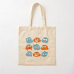 The amazing world of Gumball™, Gumball & Darwin faces features Cotton Tote Bag