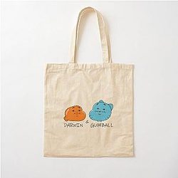Gumball and darwin funny faces Cotton Tote Bag