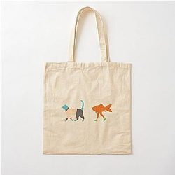 Gumball and Darwin Cotton Tote Bag