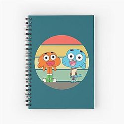 Gumball and Darwin The amazing world of Gumball Spiral Notebook