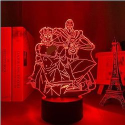 Jojo's Bizarre Adventure Lamp - NORIAKI KAKYOIN + Led Anime Lamp OTAKU0705