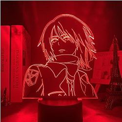 Attack on Titan Lamp - MIKASA POSE Led Anime Lamp  OTAKU0705